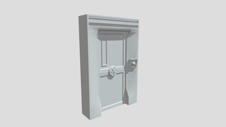 Sci-Fi Door 3D Model