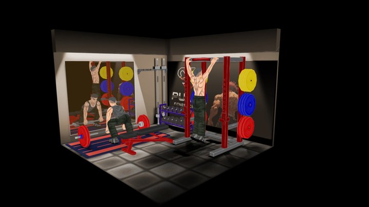 GYM(exercise) 3D Model