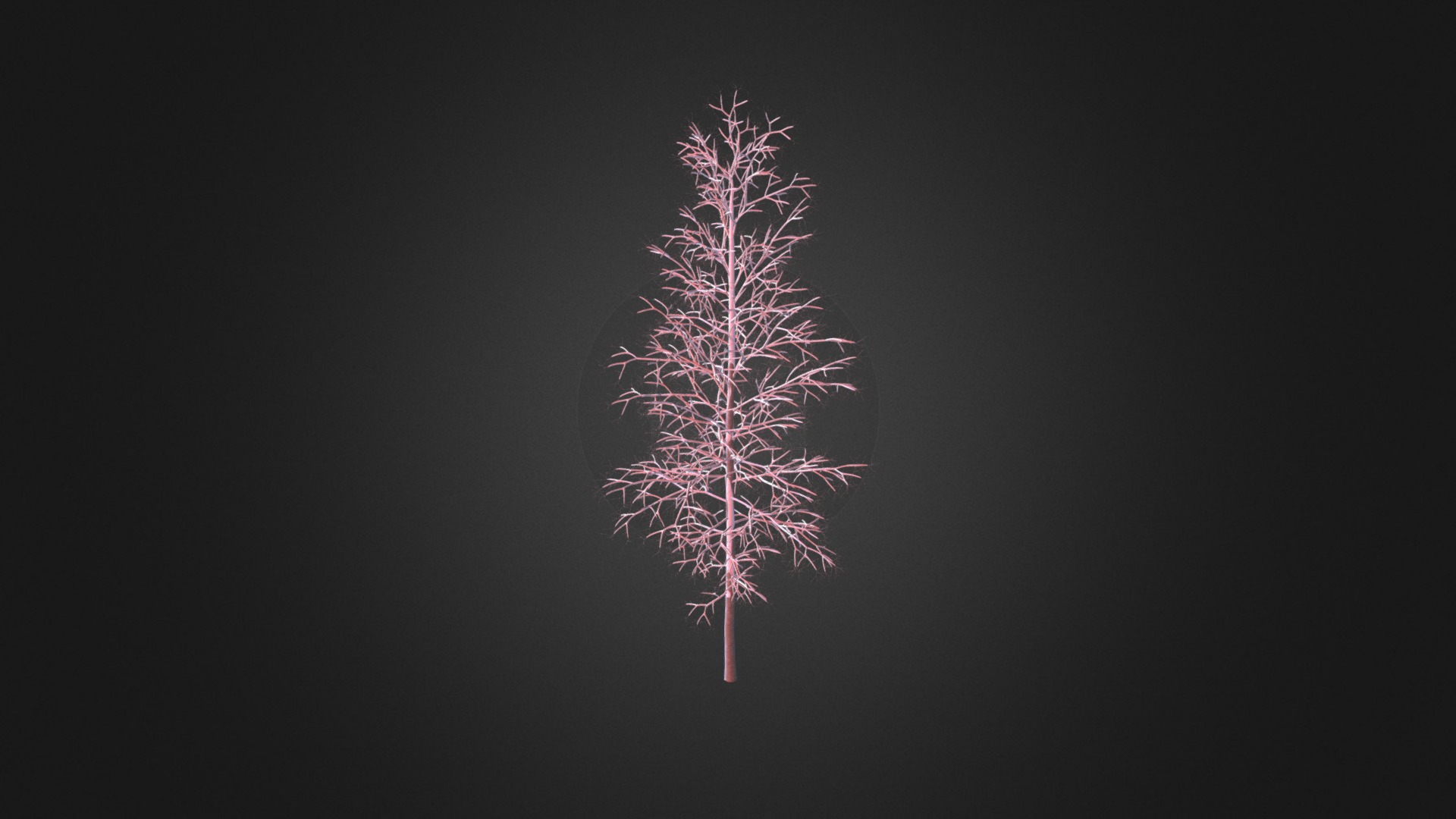 3D model Quaking Aspen with Snow 3D Model 7m - This is a 3D model of the Quaking Aspen with Snow 3D Model 7m. The 3D model is about a purple and pink tree.