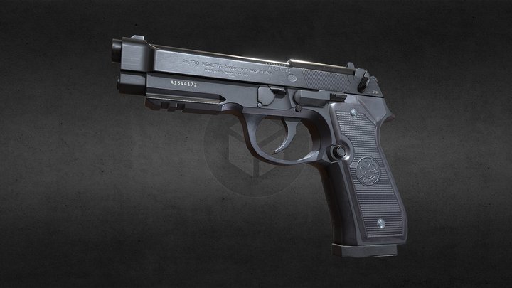 貝雷塔(Beretta) 3D Model