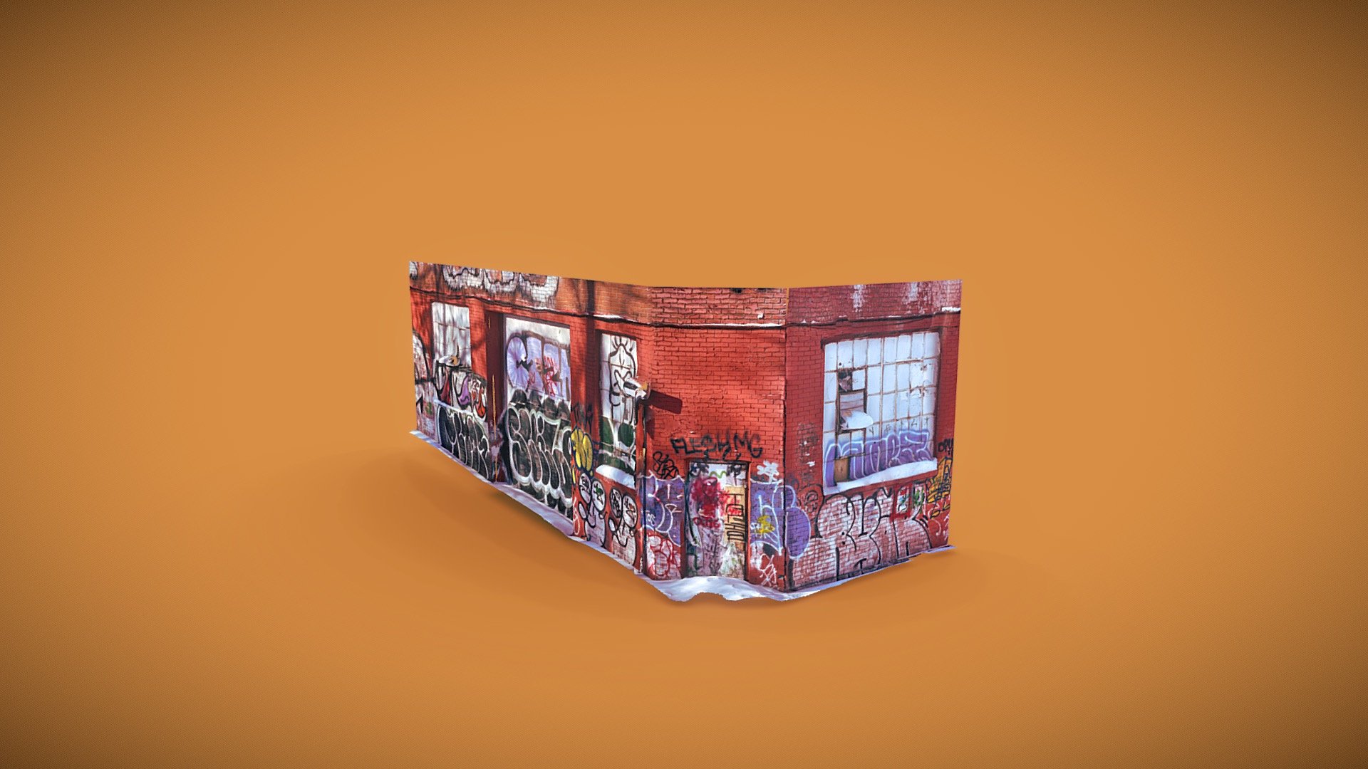 Day 25 - 1 Scan A Day -  Montreal Graffiti — Sketchfab embed 3D viewer