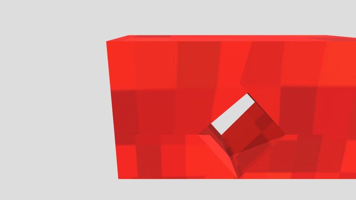 Intermediate Red Block 3D Model