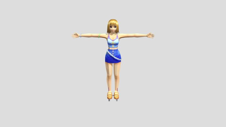 GameCube - Rave Master - Elie 3D Model