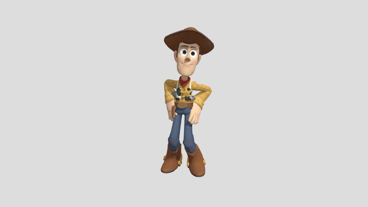 Woody Macarena Animado 3D Model