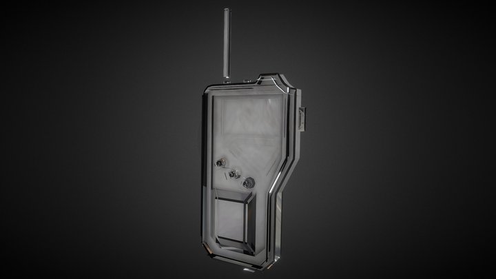 Sci Fi Walkie Talkie 3D Model