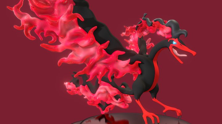 MOLTRES POKEMON 3D model 3D printable