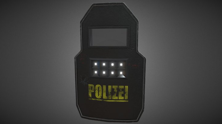 Riot Shield 3D Model