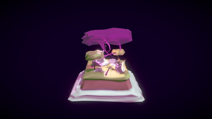 Warrior and Archer Scene 3D Model
