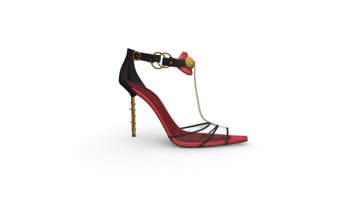 Woman shoes - 3D design exercise 3D Model