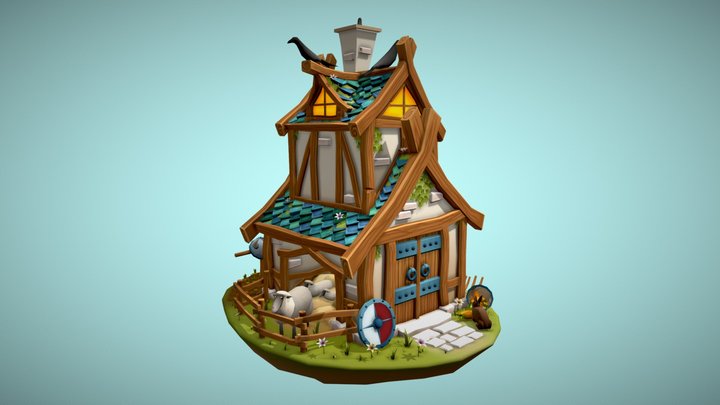 Viking Carrot Farm 3D Model