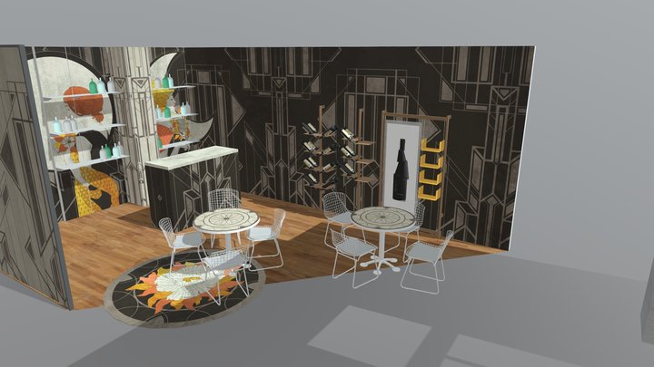 Bistro – Art Deco – Decor Lab 3D Model