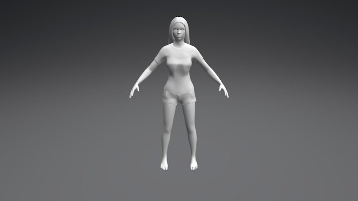 Teen Girl 2 3D Model