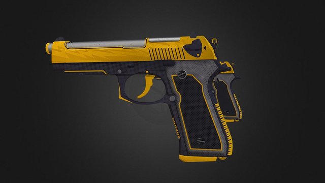 Dual Berettas | Yellow Possibility 3D Model