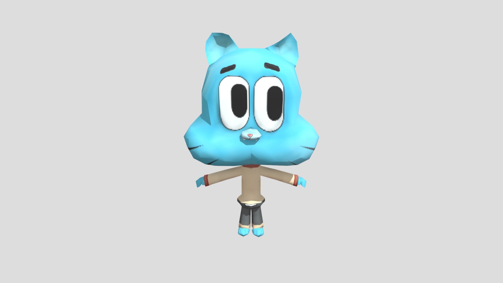 Gumball Watterson - Download Free 3D model by Snazzy (@aidhal6081) [5f87d74]