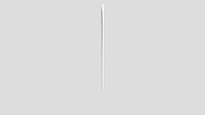 bandera en blanco 3D Model