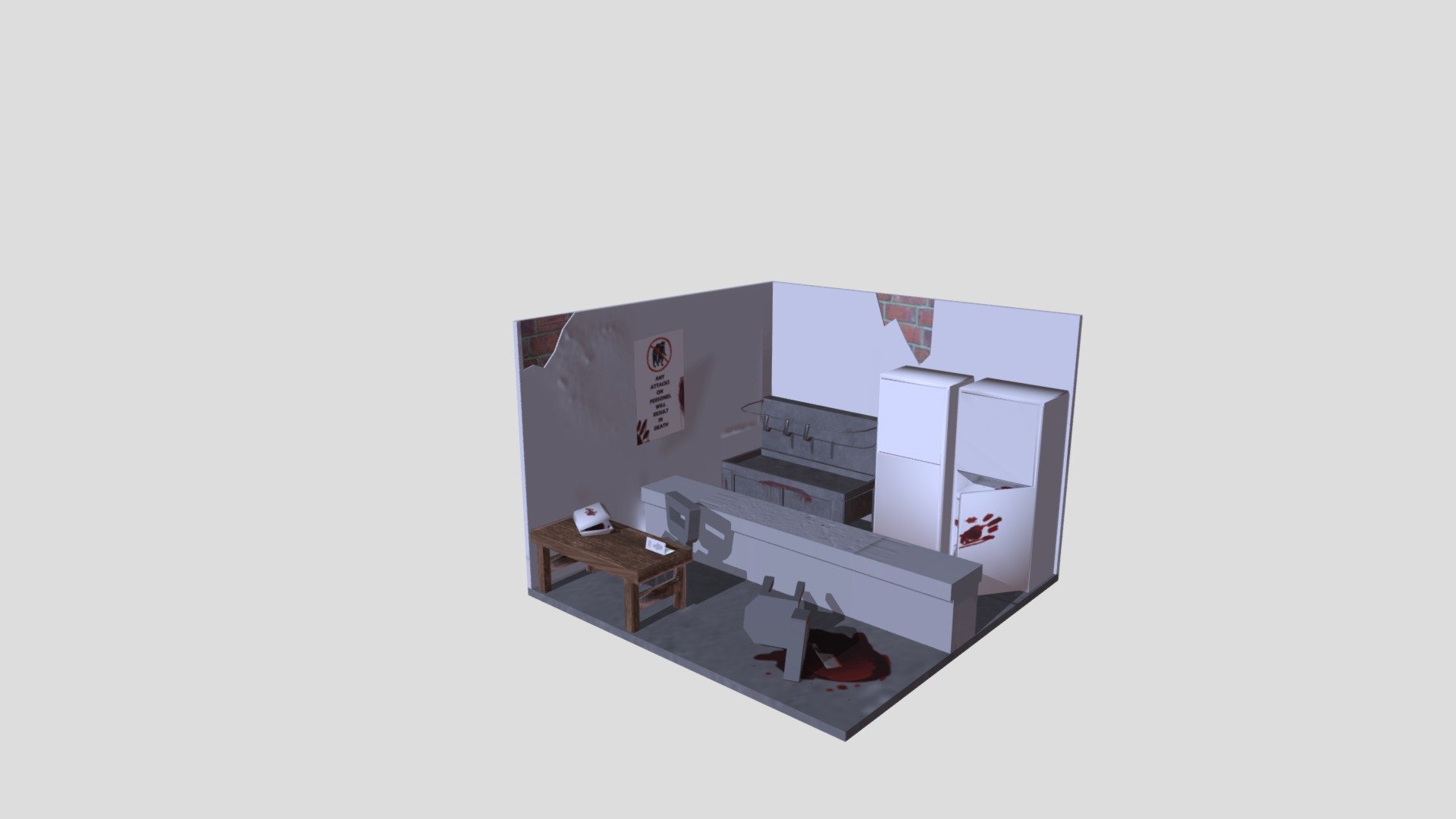 AS1 3D model - Government facility fast food