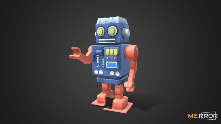 [Game-Ready] Mini Robot 3D Model