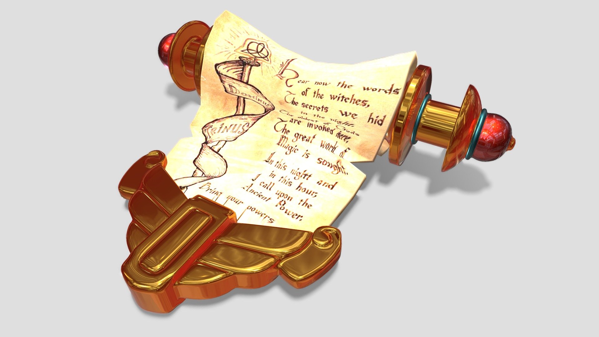 Scroll - 3D model by MudriyTigra (@Merkt) [a600cbe] - Sketchfab