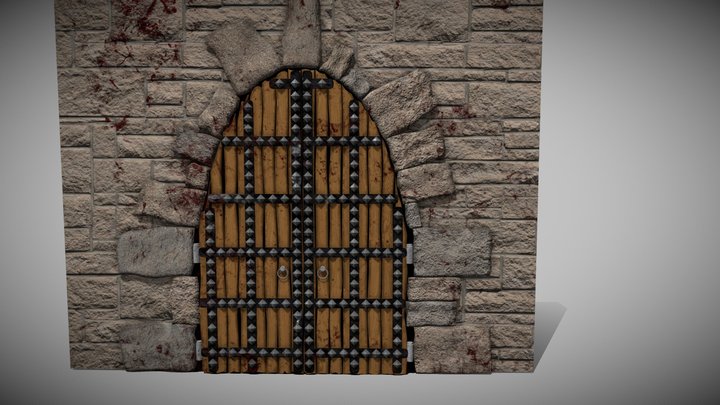 Medieval Door 3D Model