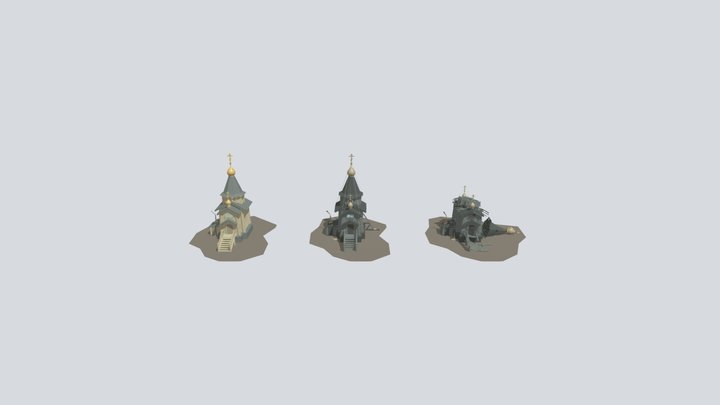 2 4 Homework Church 3D Model