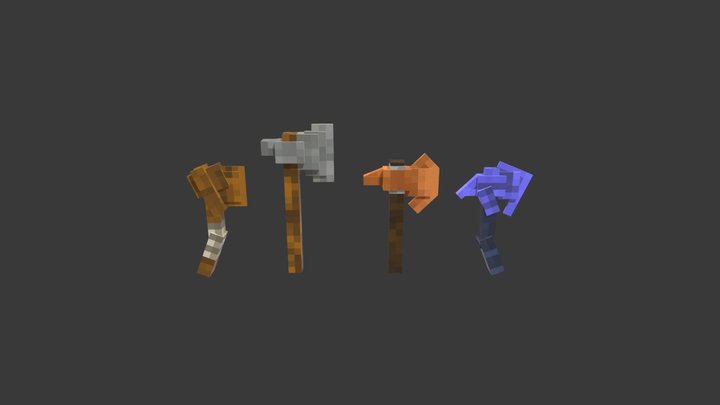 Gathering axes 3D Model