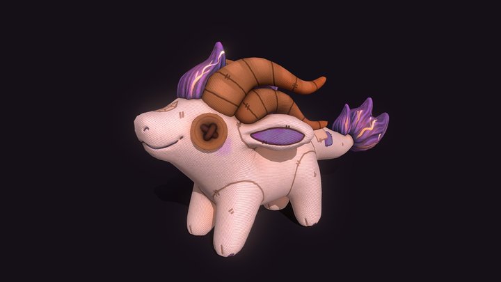 tiny dragon plush 3D Model