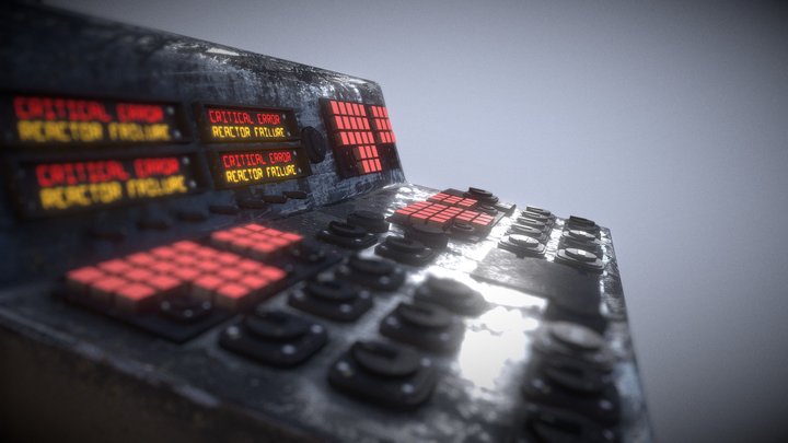 AGED Reactor Control Panel 3D Model