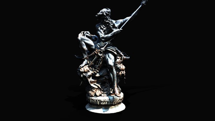Fountain of Neptune, Mexico City 3D Model