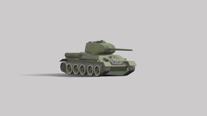 Uralvagonzavod T-34-85 3D Model