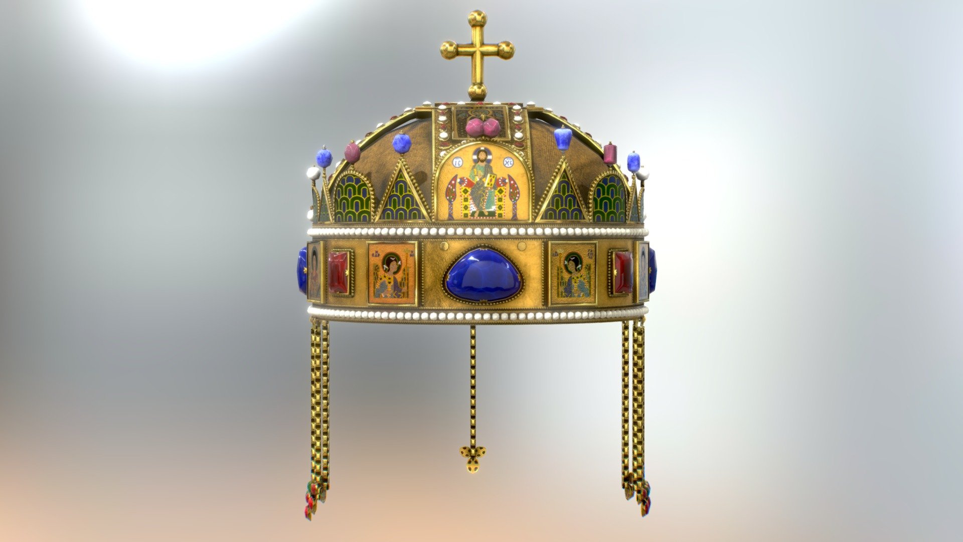 Holy Crown of Hungary - 3D model by Davicolt (@davicolt