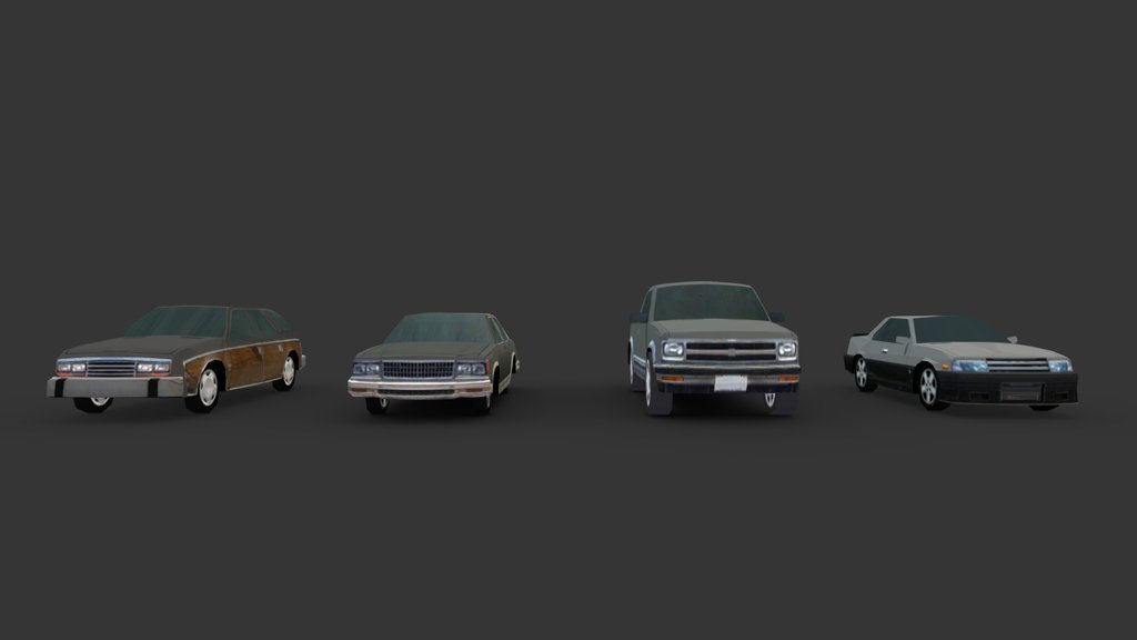 low-poly Cars