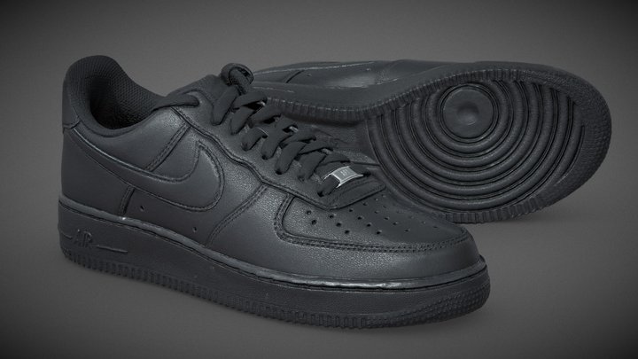 Nike Air Force 1 Utility Mid fashion sneaker 3D model