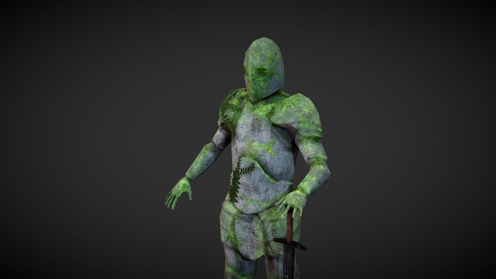 Knights statue 3D Model
