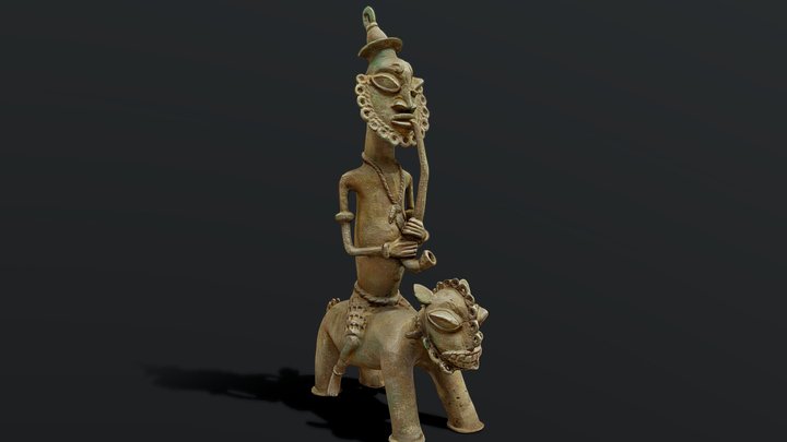 Ogboni Horse Rider 3D Model