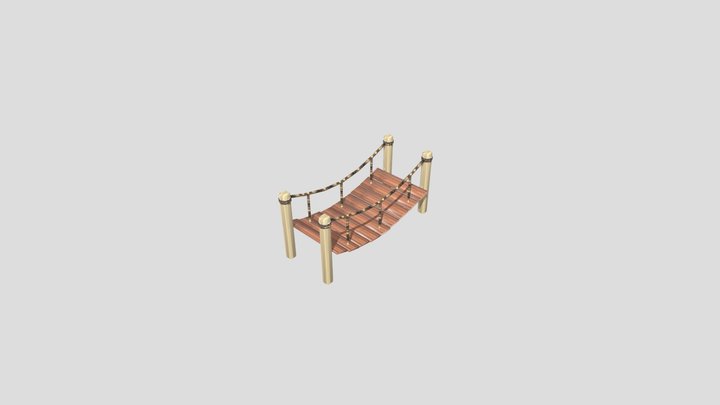 Rope Bridge 3D Model