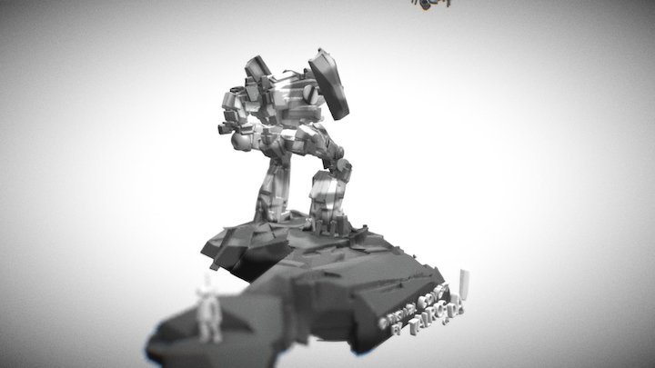 mech sculpt (original concept by talros on dA) 3D Model