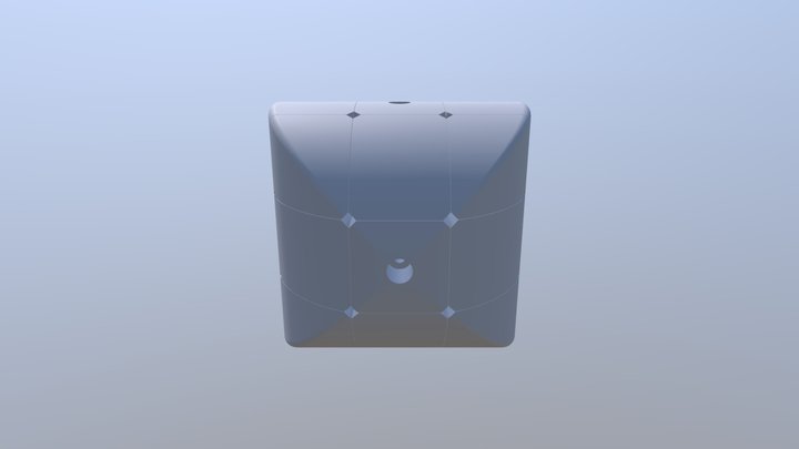 Double Cylinder 3x3 3D Model