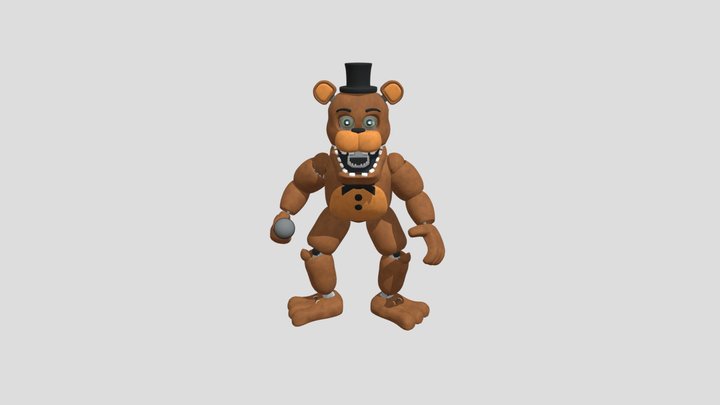 Twiching Freddy 3D Model