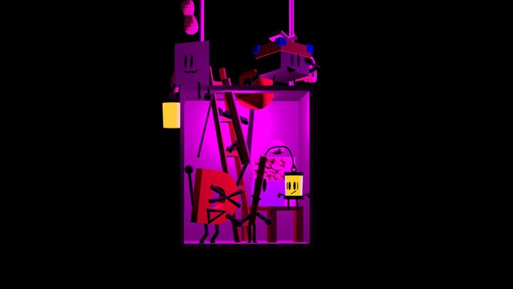 Party In The Elevator 3D Model