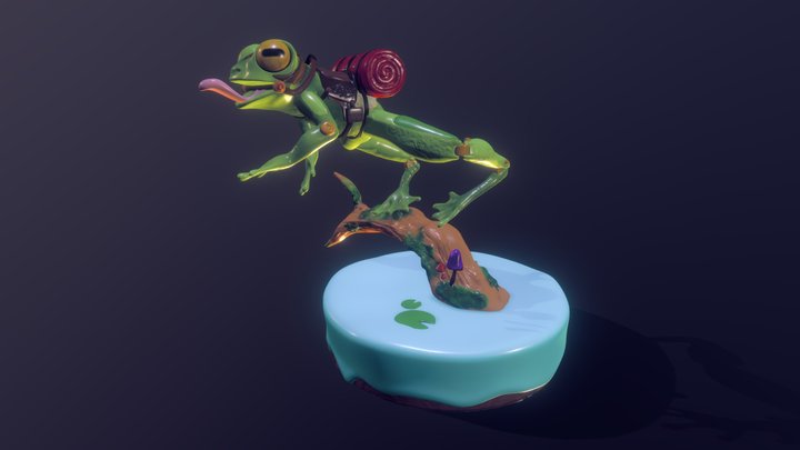 Frog Mount 3D Model