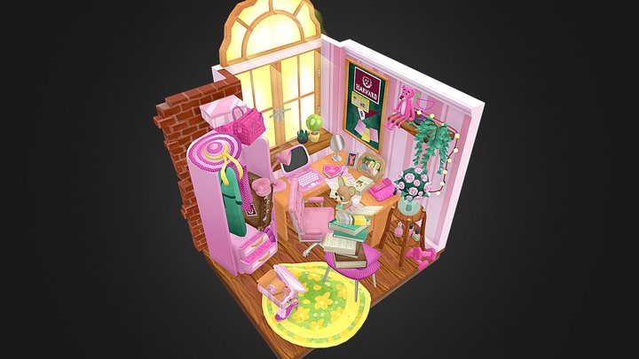 DAE Crib - Legally Blonde 3D Model