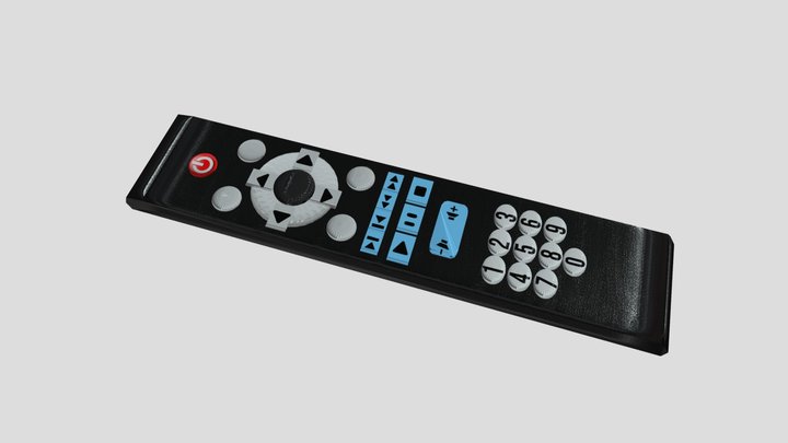 Remote Control Low Poly 3D Model