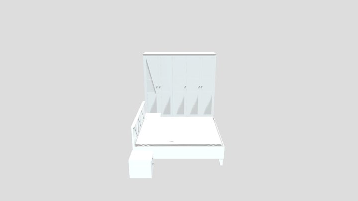 bedroom furniture set 3D Model