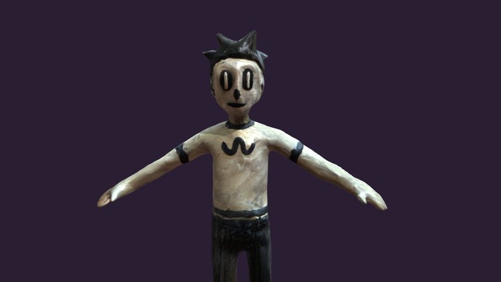 3D Claymation Cartoon Character (Javier) 3D Model