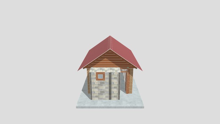Bangunan Pascabencana Cianjur - BlockWood 3D Model