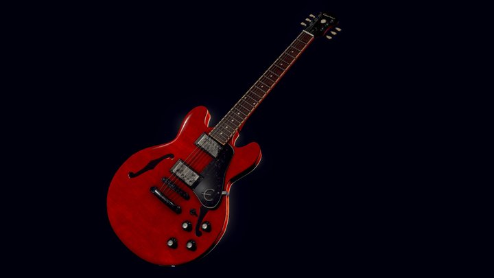 Epiphone ES-339 PRO Cherry 3D Model