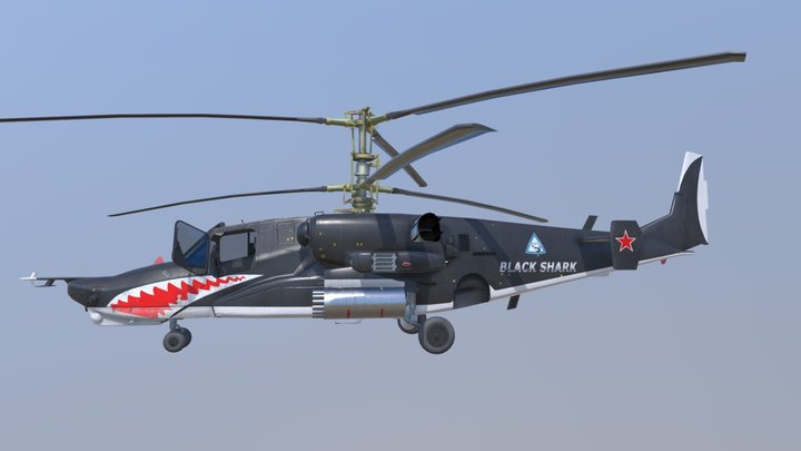 Ka-50 Black Shark 3D Model