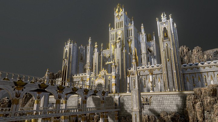 White castle 3D Model