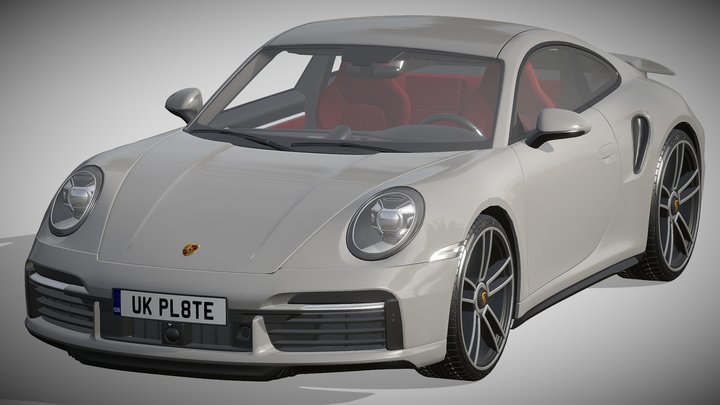 Porsche 911 Turbo S 2021 3D Model