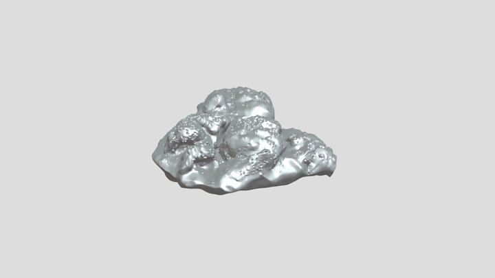 Glowing fiery cloud 3D Model
